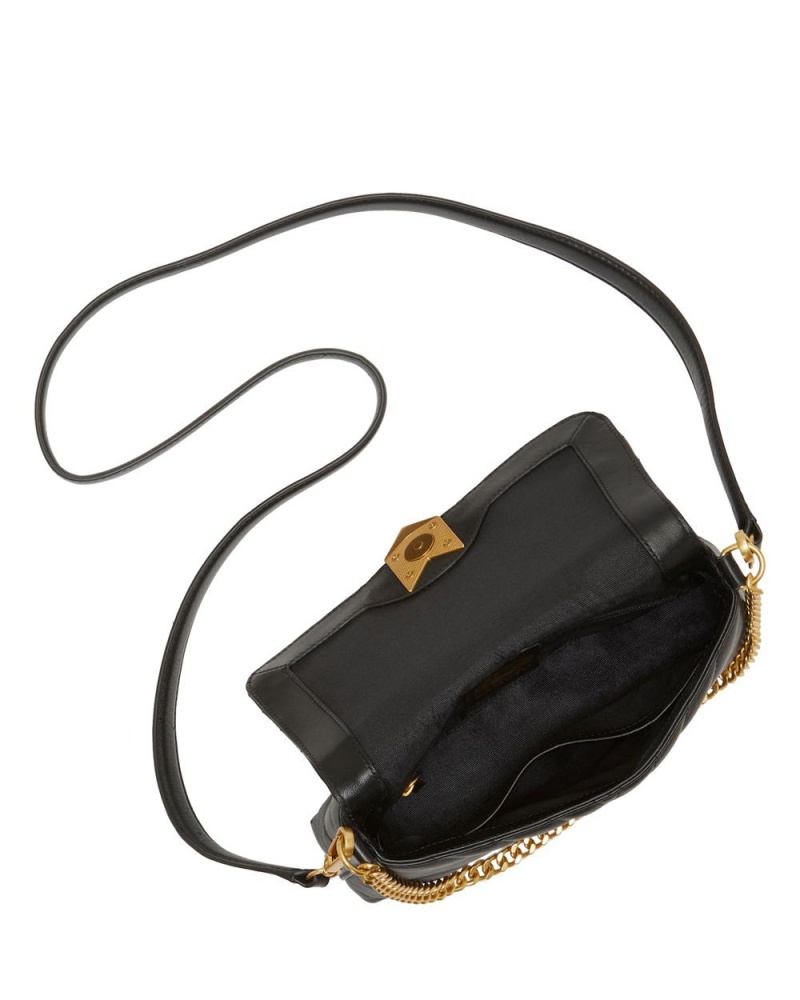 Vince Camuto Theon Flap Crossbody Kabelka Damske Čierne | DTUX-81253
