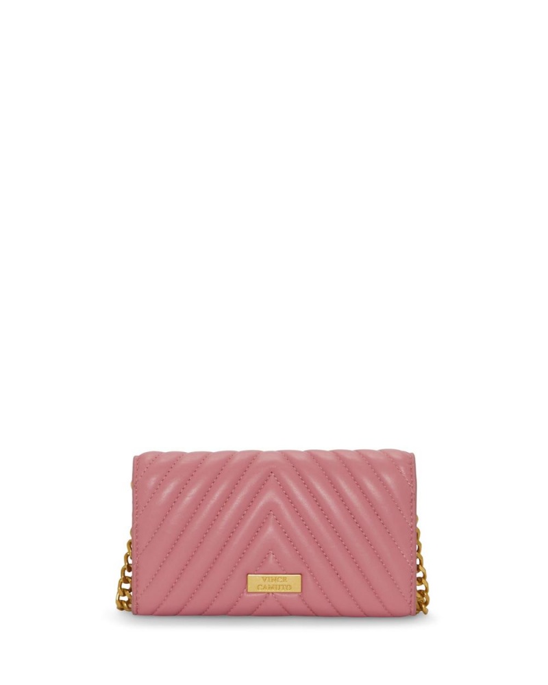 Vince Camuto Theon Wallet On A Chain Kabelka Damske Ruzove | XQGD-60823