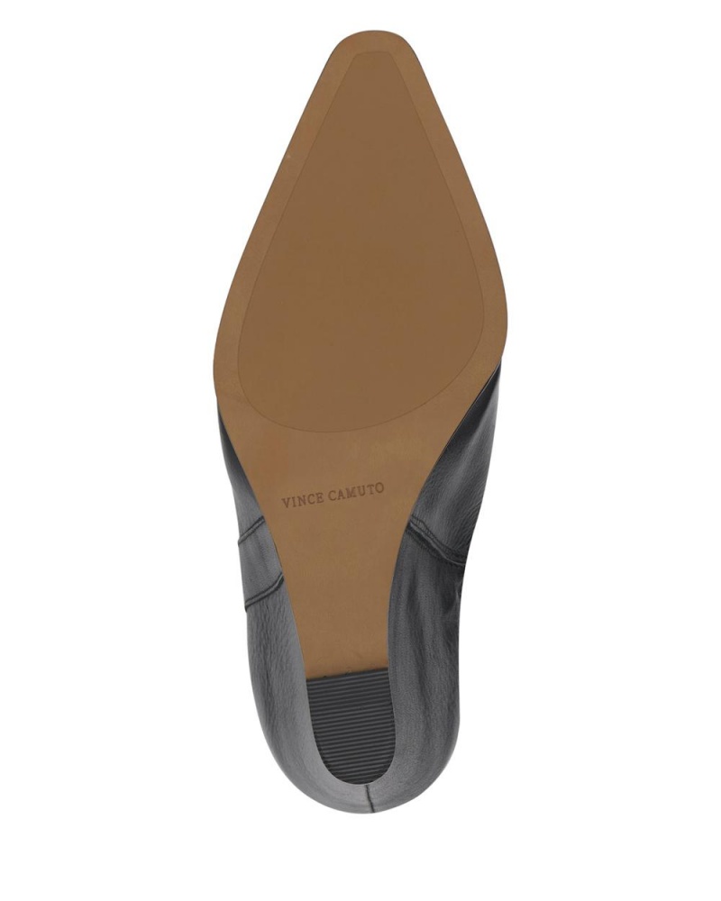 Vince Camuto Tiasie Siroke Topanky-Calf Vysoke Cizmy Damske Čierne | AMPZ-01763
