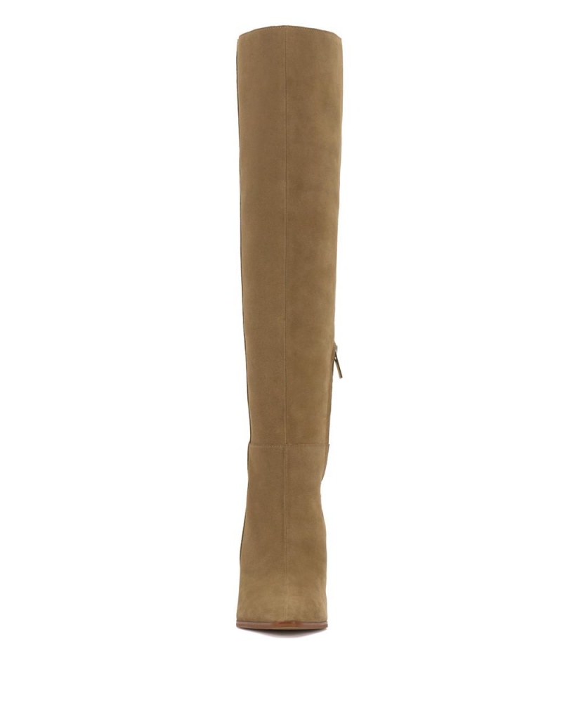 Vince Camuto Tiasie Siroke Topanky-Calf Vysoke Cizmy Damske Hnede | EGCA-98062