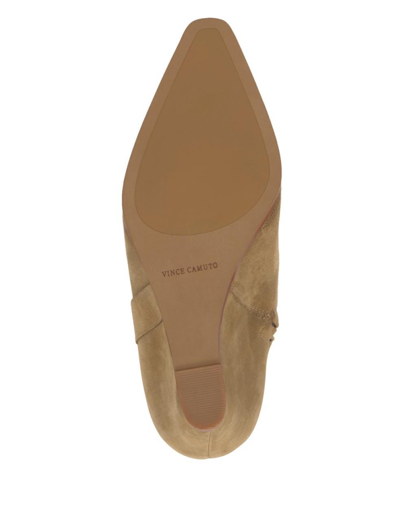 Vince Camuto Tiasie Siroke Topanky-Calf Vysoke Cizmy Damske Hnede | EGCA-98062