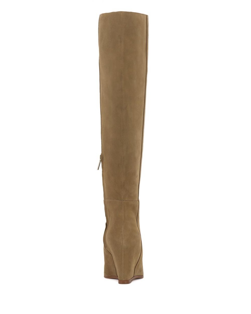 Vince Camuto Tiasie Siroke Topanky-Calf Vysoke Cizmy Damske Hnede | EGCA-98062