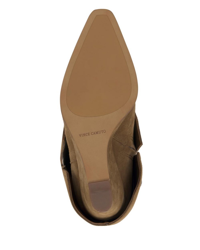Vince Camuto Tibani Siroke Topanky-Calf Čižmy Na Kline Damske Hnede | MSPU-02876