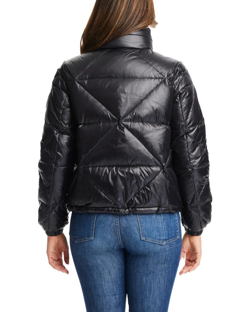 Vince Camuto Triangle Prešívané Puffer Bundy Damske Čierne | VMOD-90753