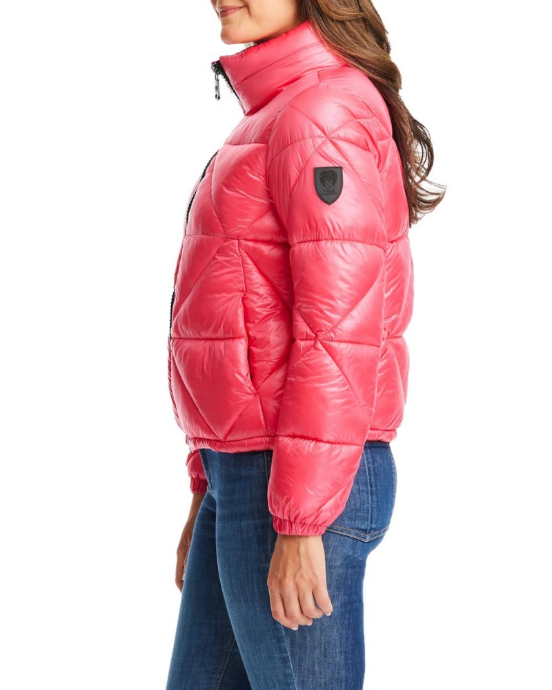 Vince Camuto Triangle Prešívané Puffer Bundy Damske Ruzove | IMUN-90367
