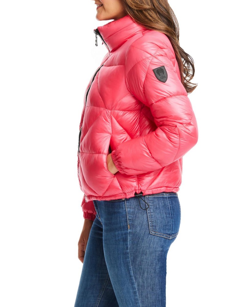 Vince Camuto Triangle Prešívané Puffer Bundy Damske Ruzove | IMUN-90367