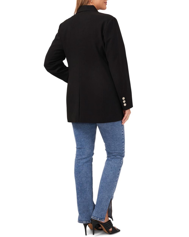 Vince Camuto Two-Button Notch-Lapel (Plus Size) Blejzer Damske Čierne | HOAC-95681