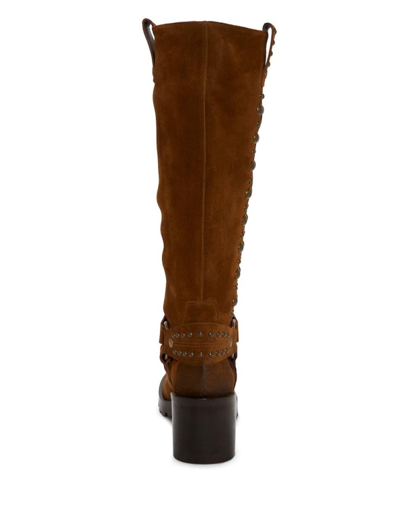 Vince Camuto Valira Kozene Cizmy Damske Hnede | TJXS-83046