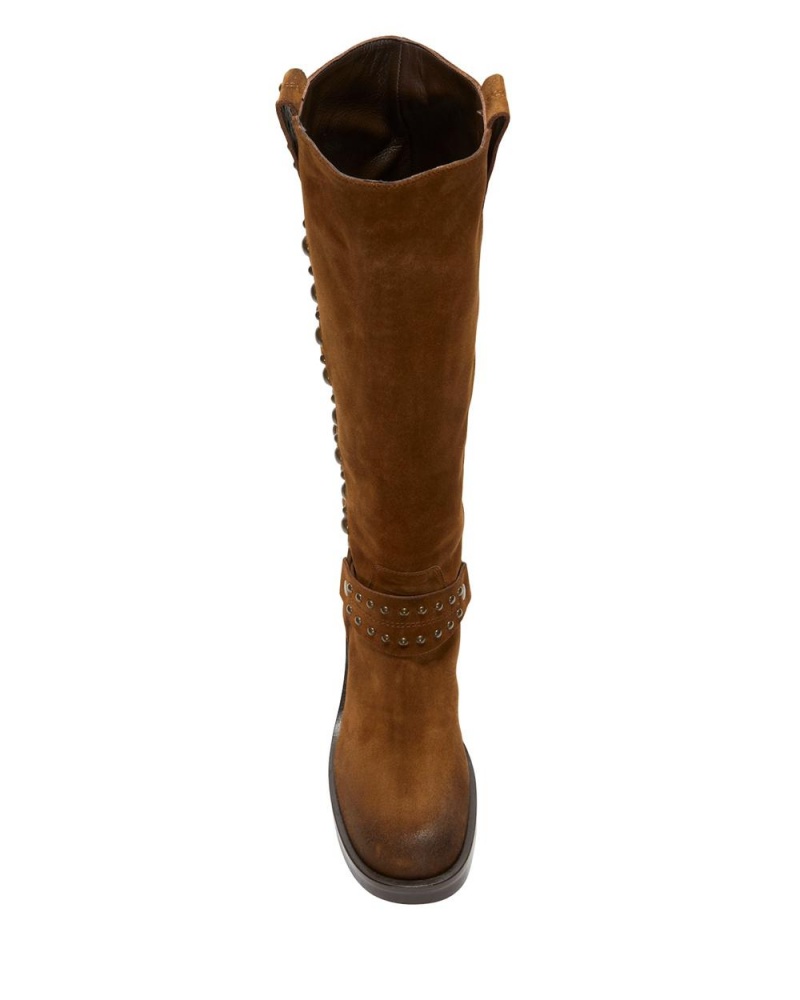 Vince Camuto Valira Kozene Cizmy Damske Hnede | TJXS-83046