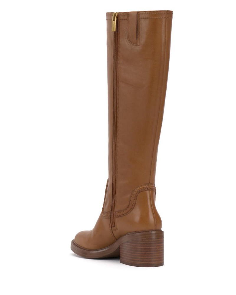 Vince Camuto Vuliann Extra Siroke Topanky-Calf Vysoke Cizmy Damske Hnede | JXQO-17285