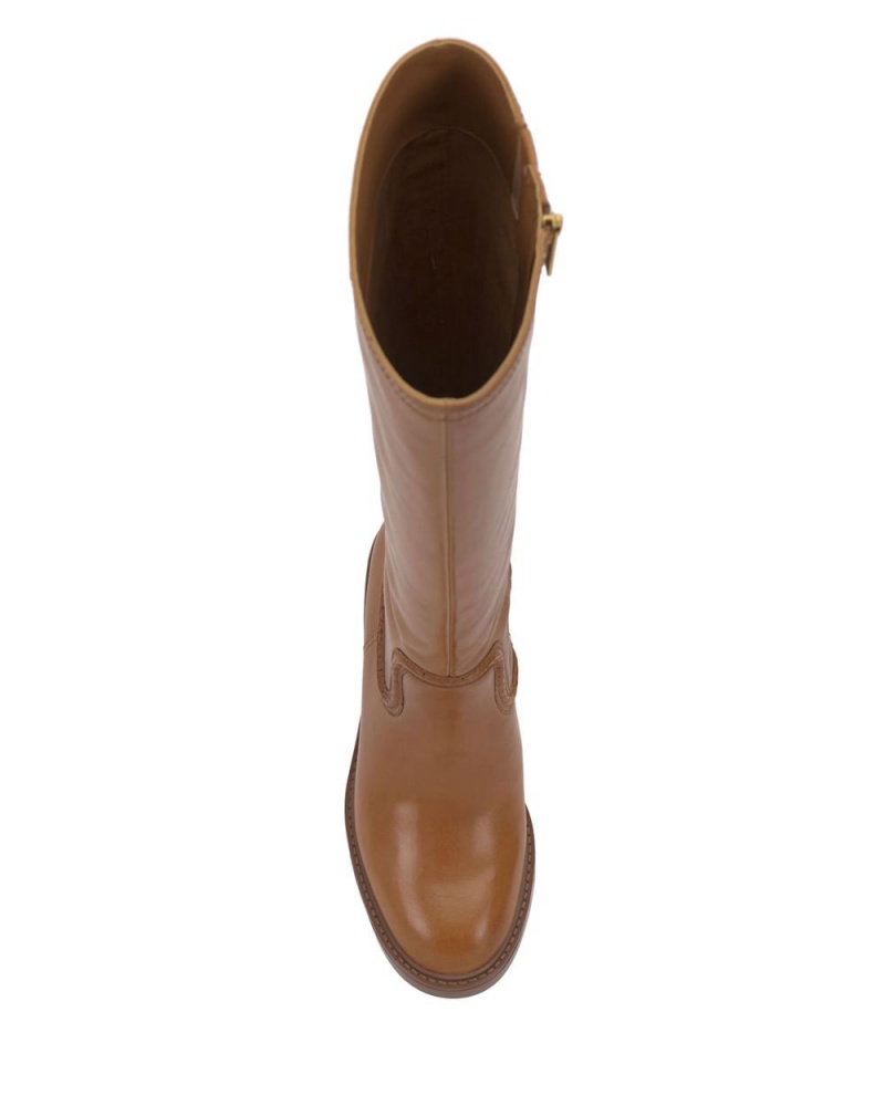 Vince Camuto Vuliann Extra Siroke Topanky-Calf Vysoke Cizmy Damske Hnede | JXQO-17285