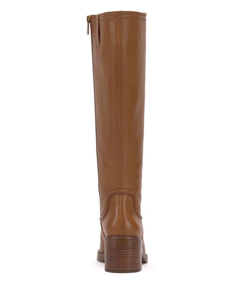 Vince Camuto Vuliann Extra Siroke Topanky-Calf Vysoke Cizmy Damske Hnede | JXQO-17285