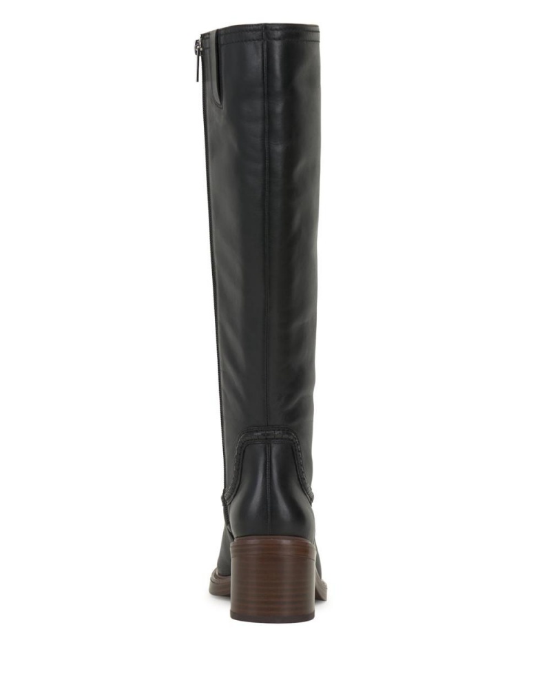 Vince Camuto Vuliann Siroke Topanky-Calf Vysoke Cizmy Damske Čierne | OHUV-74856