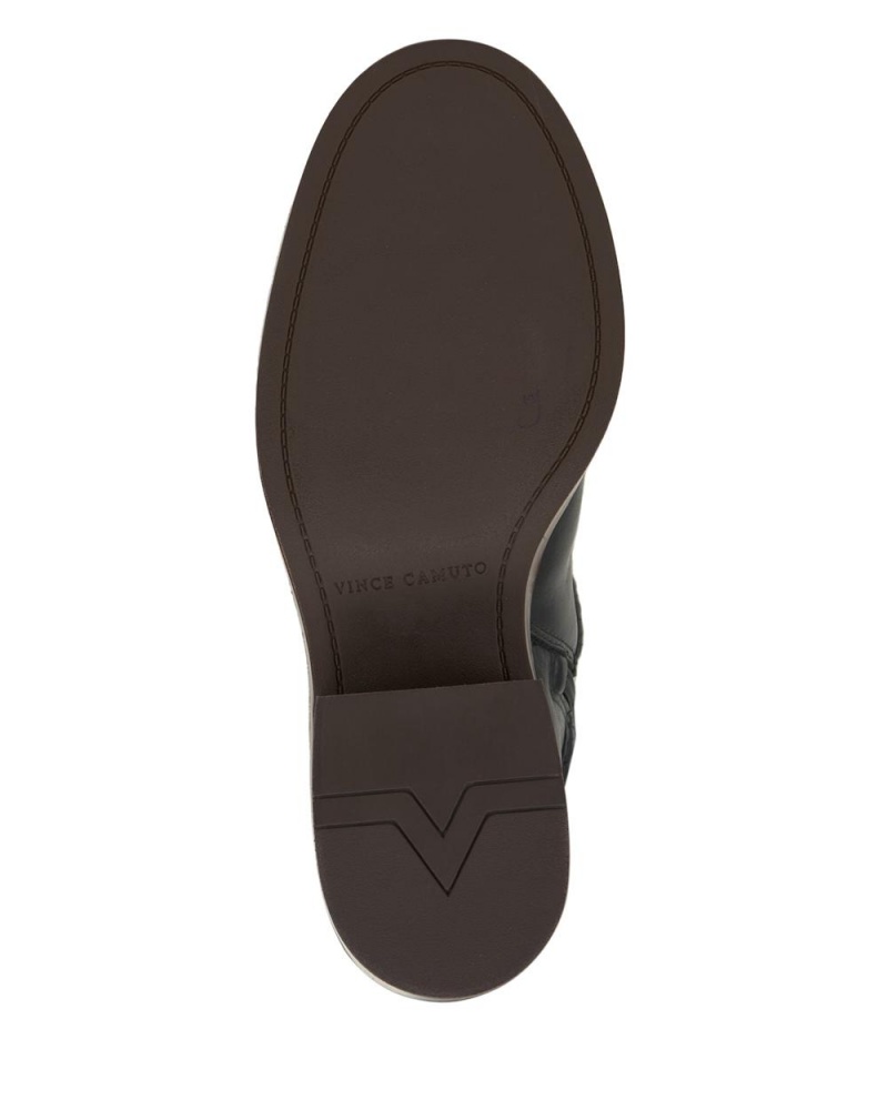 Vince Camuto Vuliann Siroke Topanky-Calf Vysoke Cizmy Damske Čierne | OHUV-74856