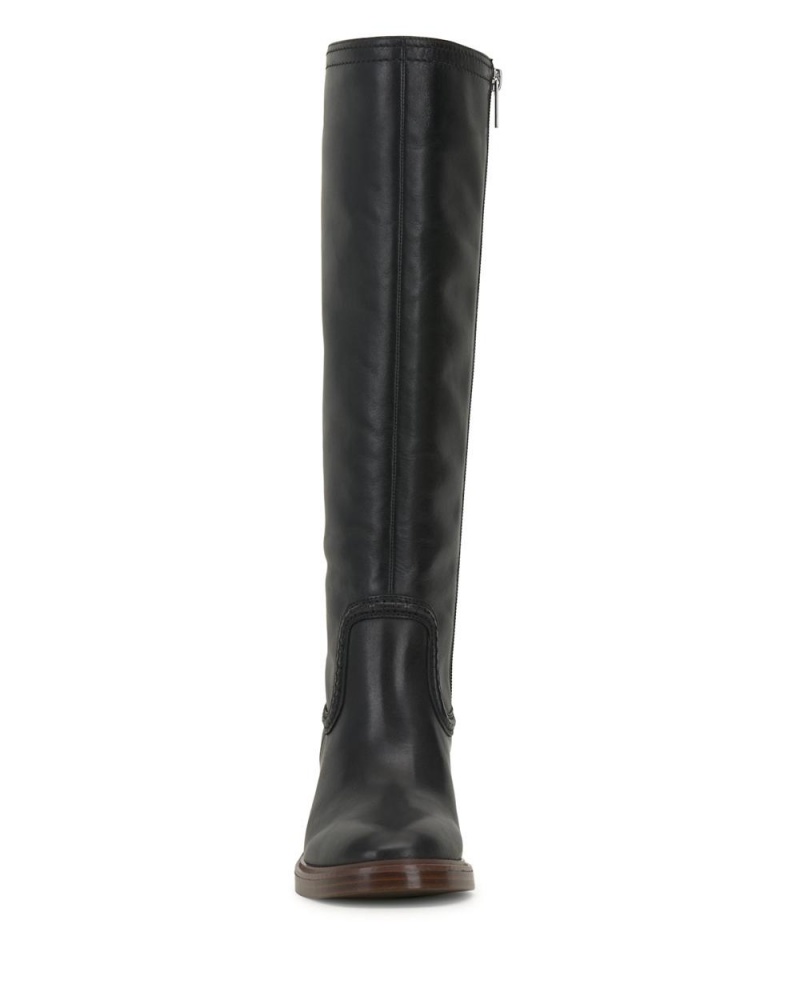 Vince Camuto Vuliann Siroke Topanky-Calf Vysoke Cizmy Damske Čierne | OHUV-74856