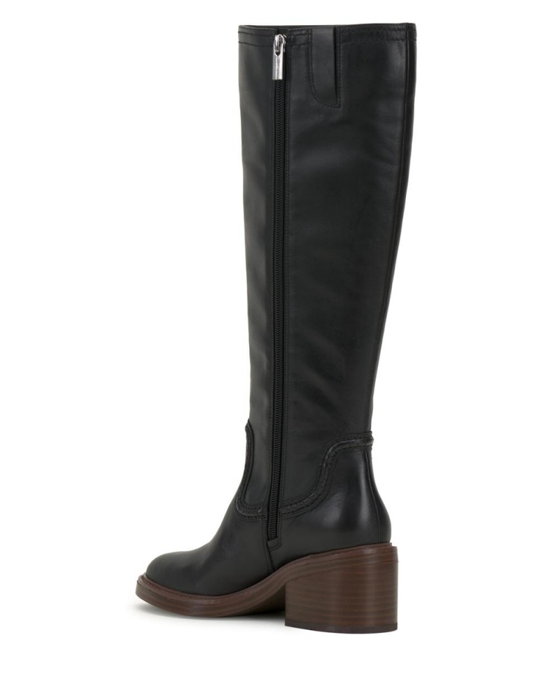 Vince Camuto Vuliann Siroke Topanky-Calf Vysoke Cizmy Damske Čierne | OHUV-74856