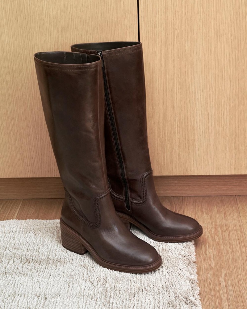 Vince Camuto Vuliann Vysoke Cizmy Damske Hnede | SYKR-62539