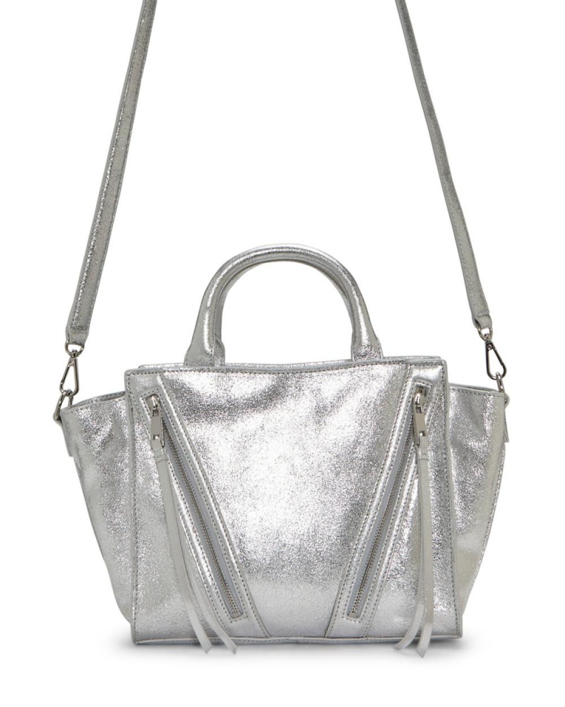 Vince Camuto Wayhn Satchel Kabelka Damske Strieborne | GEIB-18304