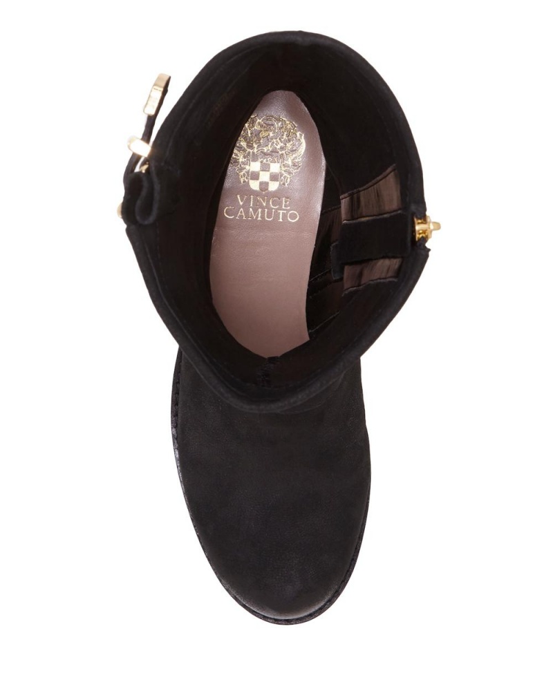 Vince Camuto Winchell Moto Kozene Cizmy Damske Čierne | AXUJ-64821